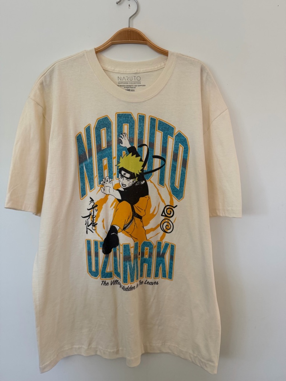 Naruto Uzumaki Graphic Tee - Cream
